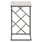 Angeliki Accent Table with Marble Top White 936025