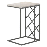 Angeliki Accent Table with Marble Top White 936025
