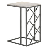 Angeliki Accent Table with Marble Top White 936025