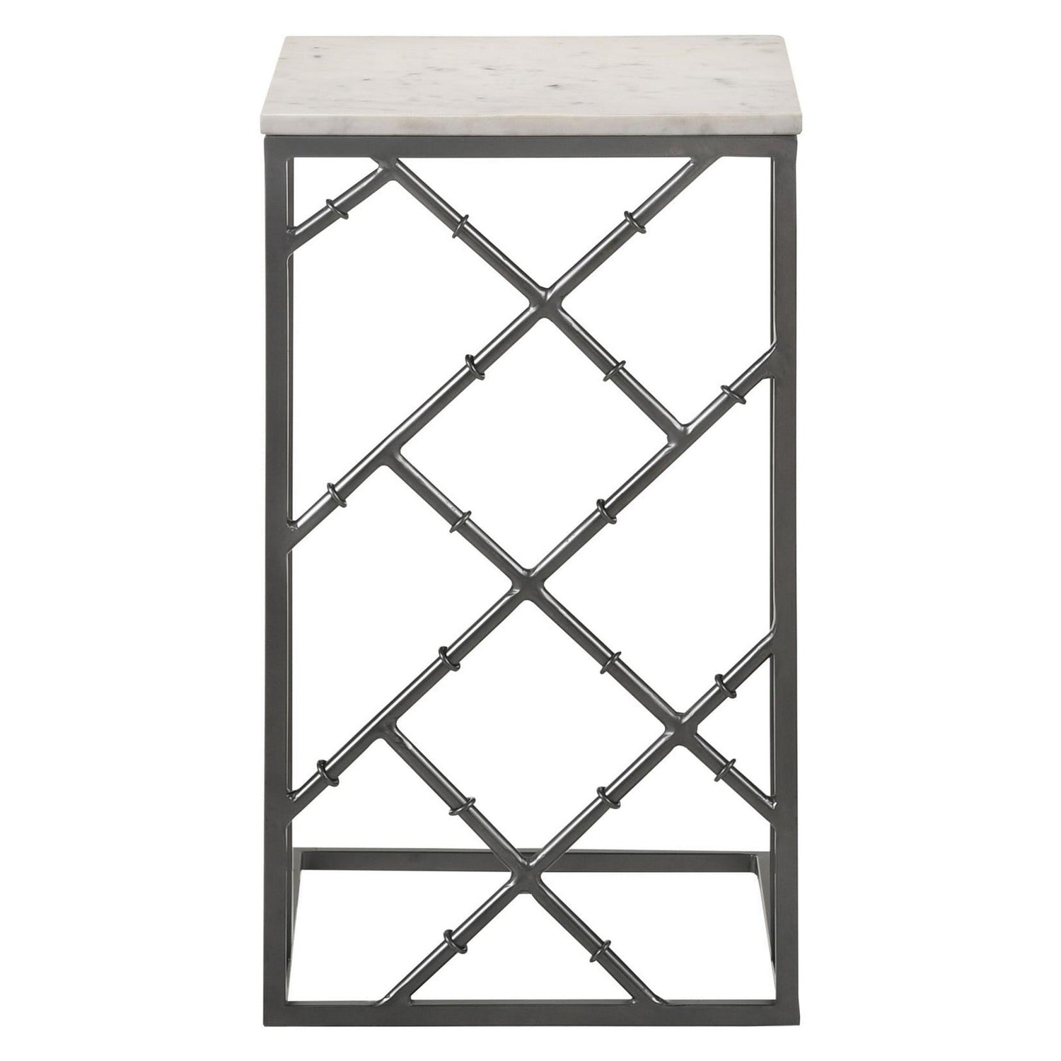 Angeliki Accent Table with Marble Top White 936025