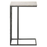 Angeliki Accent Table with Marble Top White 936025