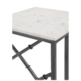 Angeliki Accent Table with Marble Top White 936025