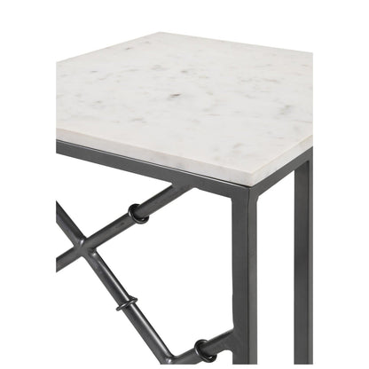 Angeliki Accent Table with Marble Top White 936025