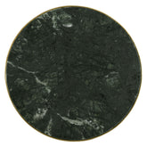 Eliska Round Accent Table with Marble Top Green and Antique Gold 936061