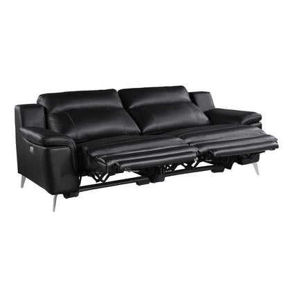 (2)Power Reclining Sofa 9360BLK-3PW*