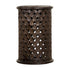 Krish 24-inch Round Accent Table Dark Brown 936153