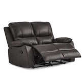 2pc Set: Sofa, Love 9368BRW*2