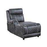 (6)6-Piece Modular Power Reclining Sectional with Left Chaise 9377GRY*6LCRRPW