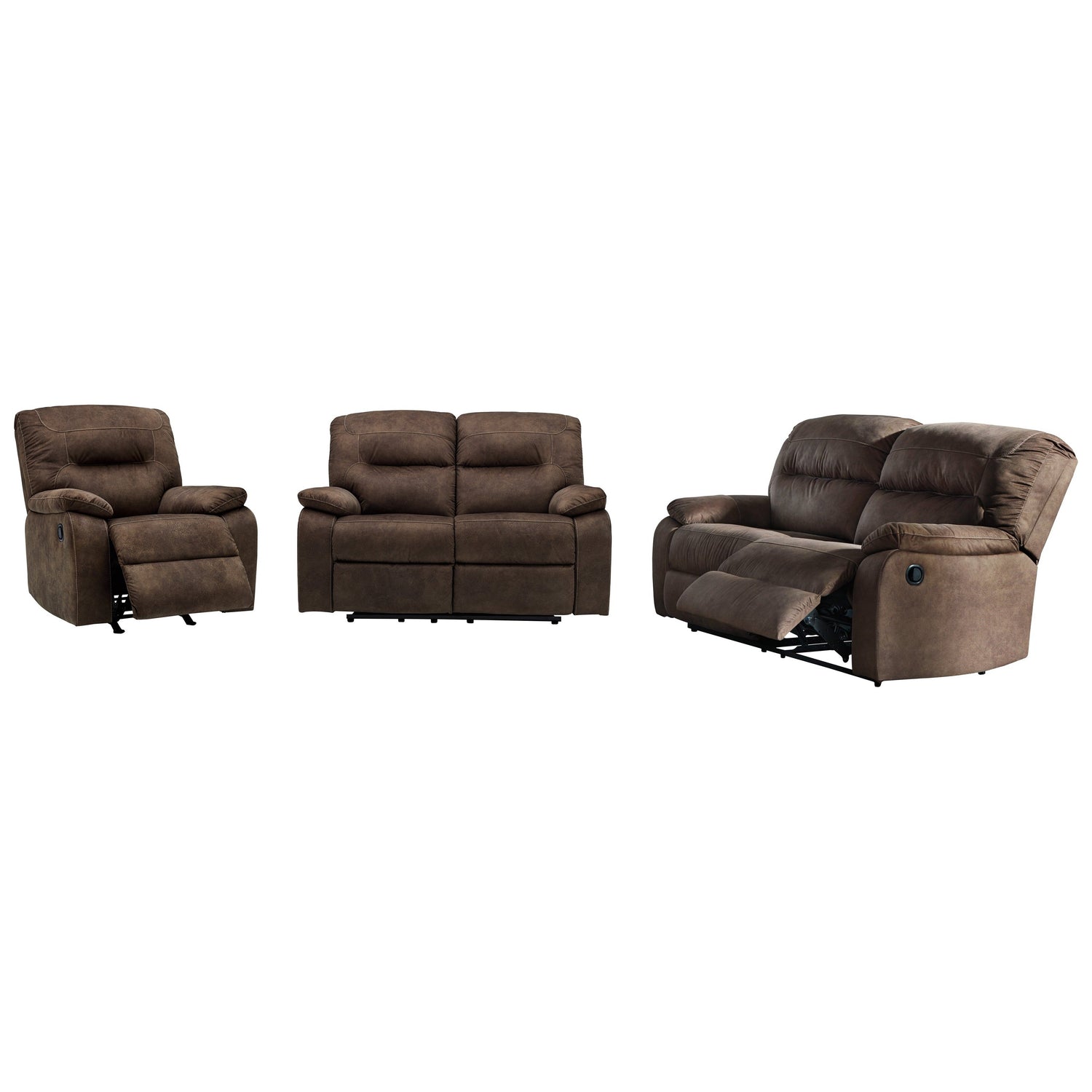 Sofá reclinable y loveseat con sillón reclinable Bolzano