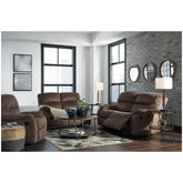 Bolzano Reclining Sofa and Loveseat with Recliner Ash-93802U2