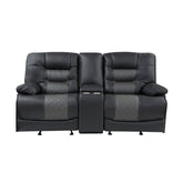 2pc Set: Sofa, Love 9388GRY*2