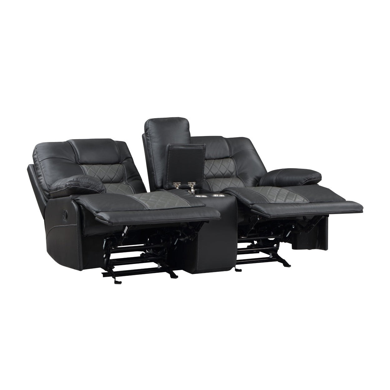 2pc Set: Sofa, Love 9388GRY*2