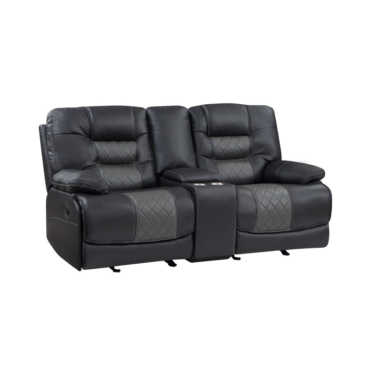 2pc Set: Sofa, Love 9388GRY*2