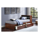 (3) Twin Bookcase Bed with Storage Boxes B2013BCDC-1T*