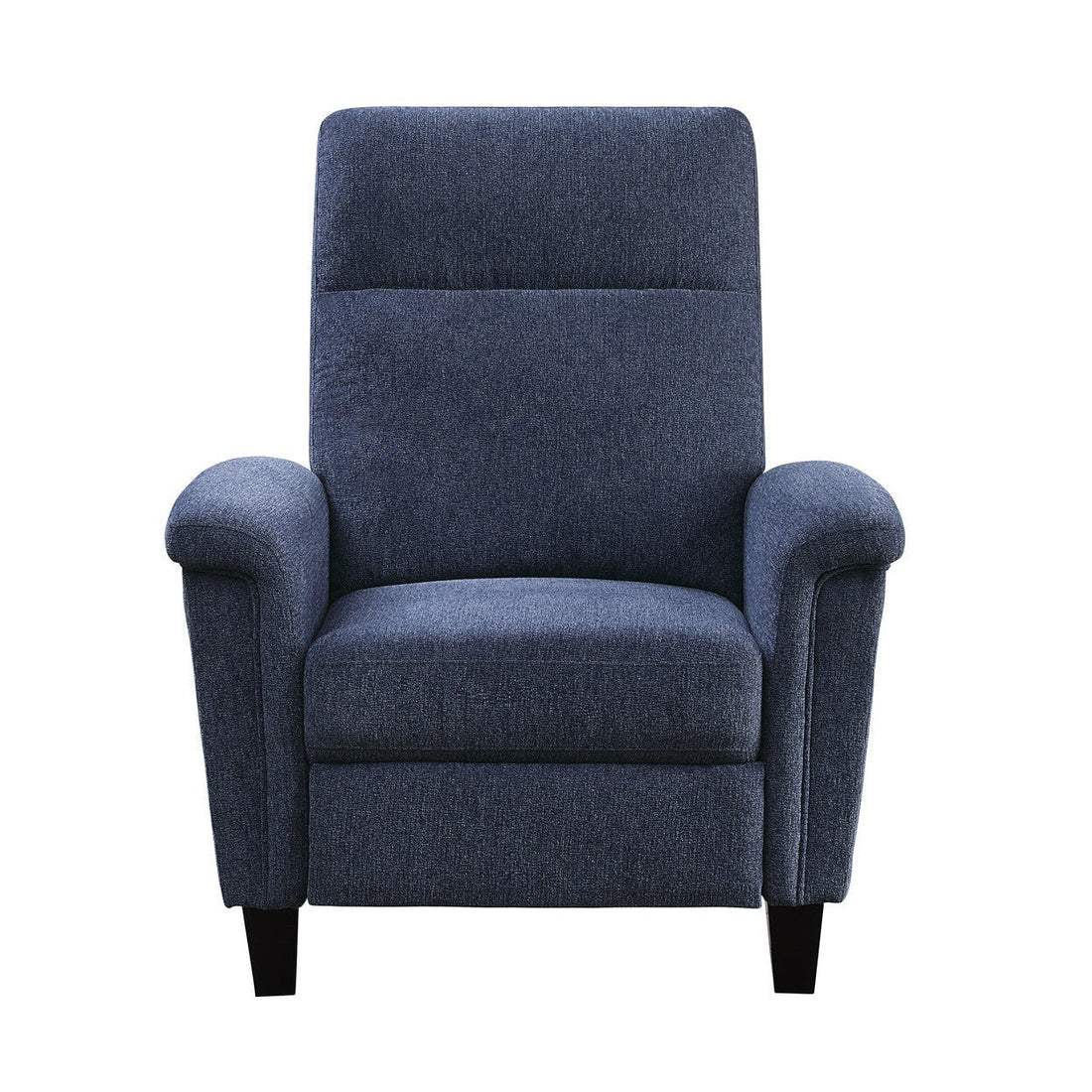 PUSH BACK RECL. CHR, BLUE CHENILLE 9400CNBU-1
