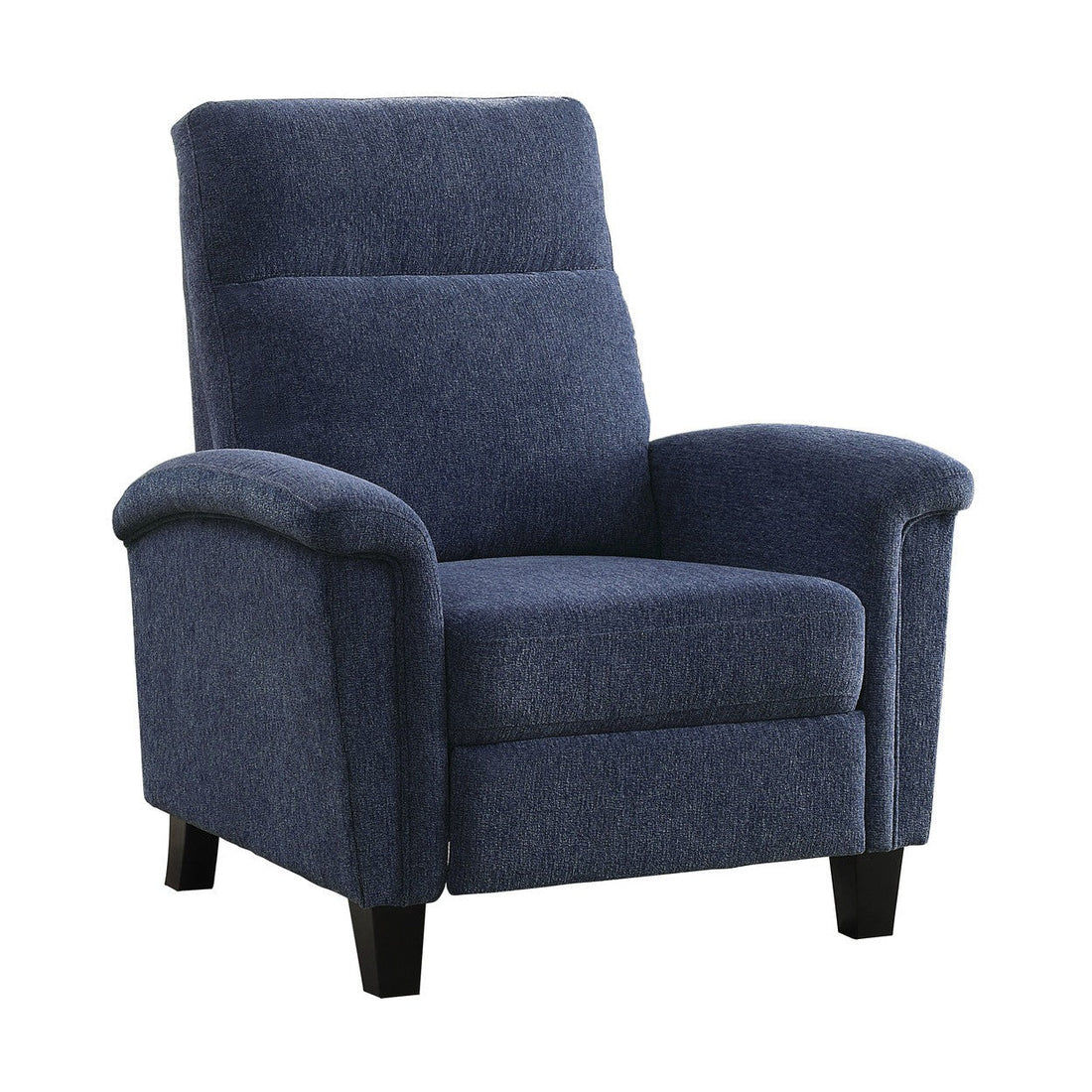 PUSH BACK RECL. CHR, BLUE CHENILLE 9400CNBU-1