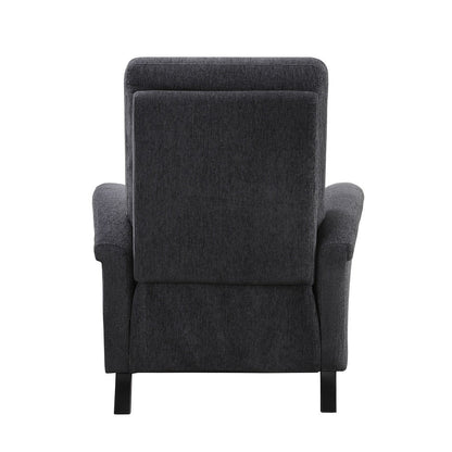 PUSH BACK RECL. CHR, DARK GRAY CHENILLE 9400CNDG-1