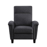PUSH BACK RECL. CHR, DARK GRAY CHENILLE 9400CNDG-1