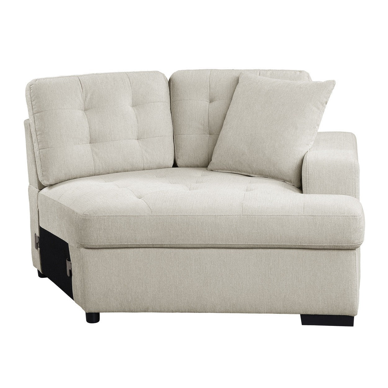 (2)2-Piece Sectional with Pull-out Ottoman 9401BEG*22LRU