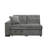 (2)2-Piece Sectional 9401GRY*22LRU