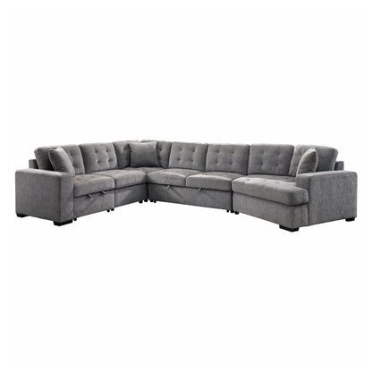 (4)4-Piece Sectional 9401GRY*42LRU