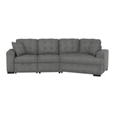 (2)2-Piece Sectional 9401GRY*22LRU
