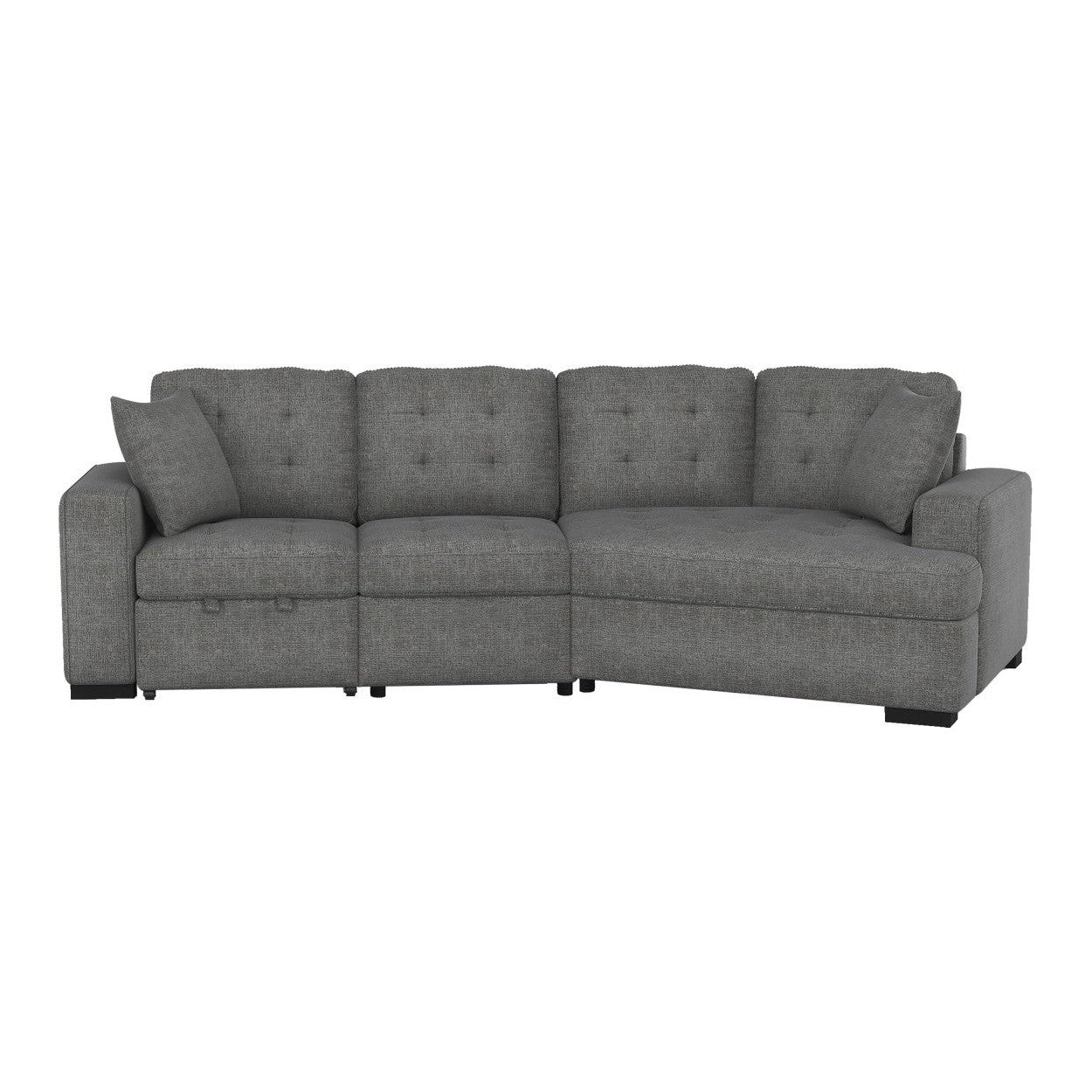 (2)2-Piece Sectional 9401GRY*22LRU