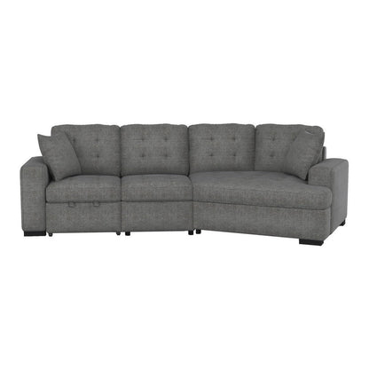 (2)2-Piece Sectional 9401GRY*22LRU