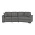 (2)2-Piece Sectional 9401GRY*22LRU