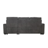 (2)2-Piece Reversible Sectional with Storage 9402DGY*SC