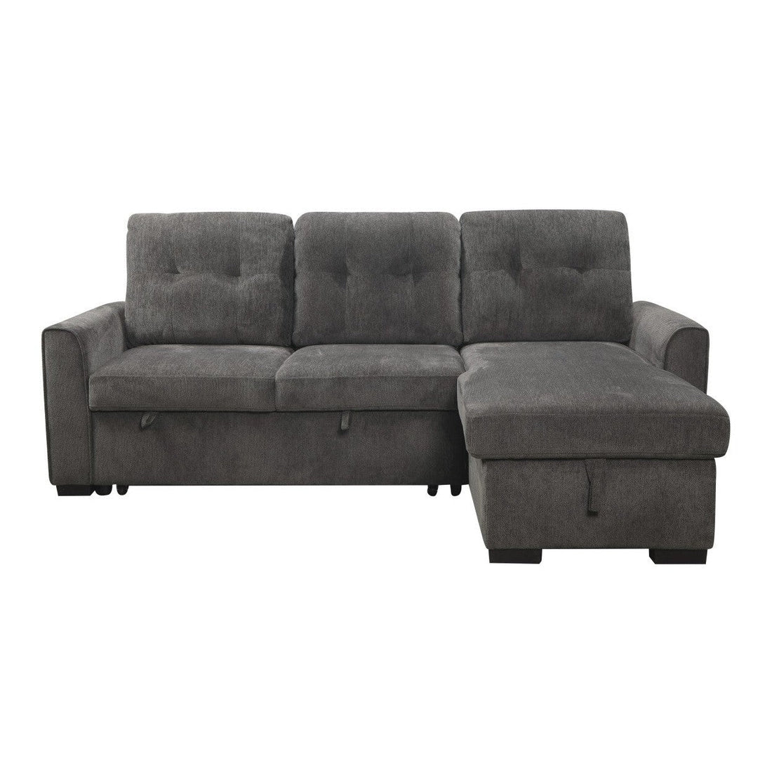 (2)2-Piece Reversible Sectional with Storage 9402DGY*SC