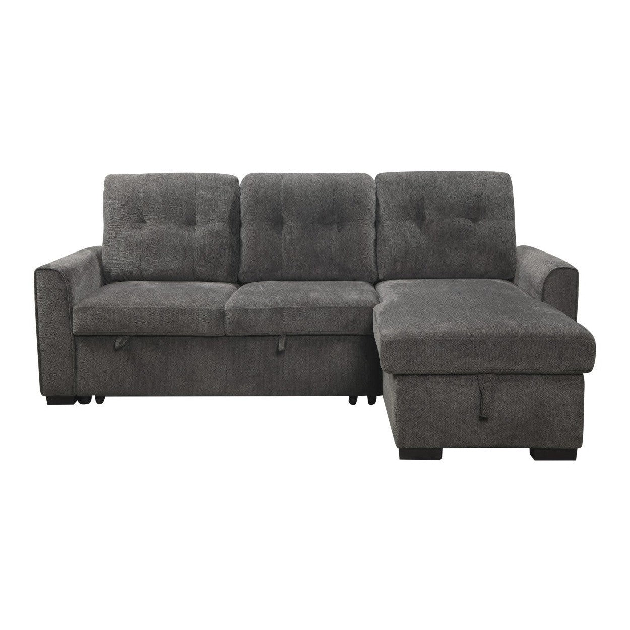 (2)2-Piece Reversible Sectional with Storage 9402DGY*SC