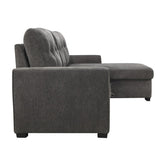 (2)2-Piece Reversible Sectional with Storage 9402DGY*SC