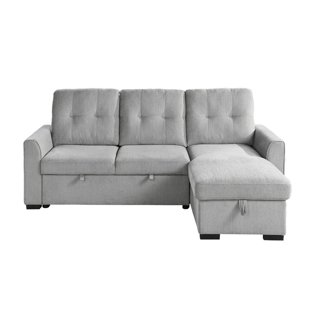 (2)2-Piece Reversible Sectional with Storage 9402GRY*SC