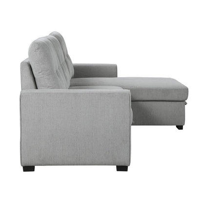 (2)2-Piece Reversible Sectional with Storage 9402GRY*SC