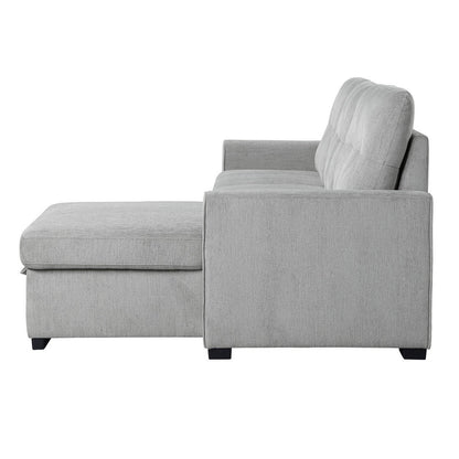(2)2-Piece Reversible Sectional with Storage 9402GRY*SC