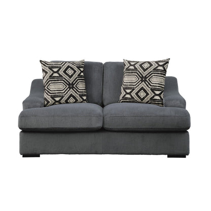 Love Seat with 2 Pillows 9404DG-2