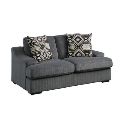 Love Seat with 2 Pillows 9404DG-2