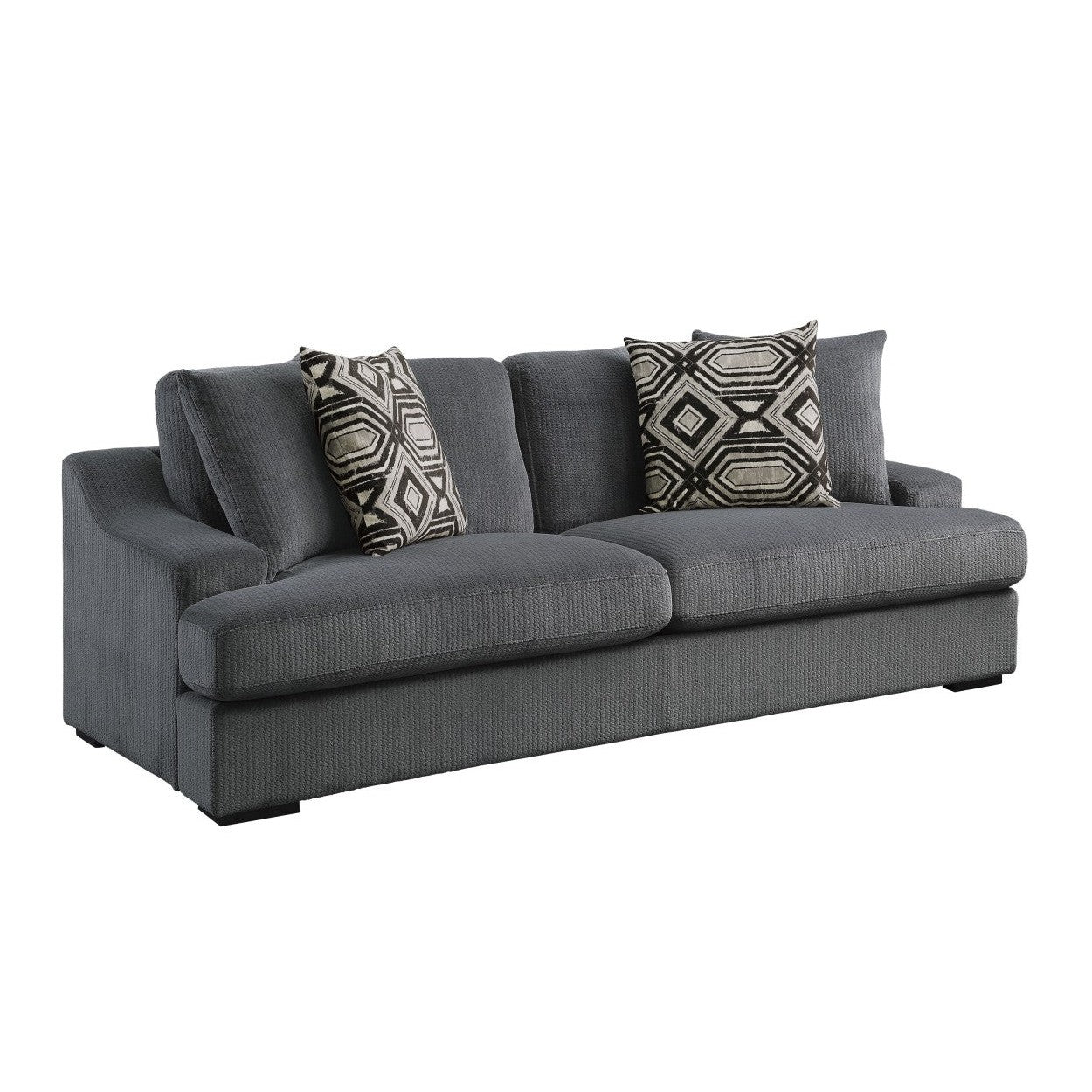 Sofa with 4 Pillows 9404DG-3