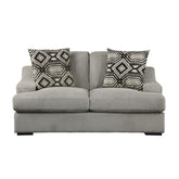 Love Seat with 2 Pillows 9404GY-2