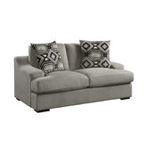 Love Seat with 2 Pillows 9404GY-2