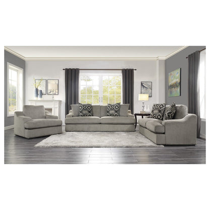 Love Seat with 2 Pillows 9404GY-2