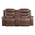 2pc Set: Sofa, Love 9405BR*2PW