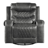 Swivel Glider Reclining Chair 9405GY-1