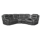 (6)6-Piece Modular Power Reclining Sectional 9405GY*6LRRR