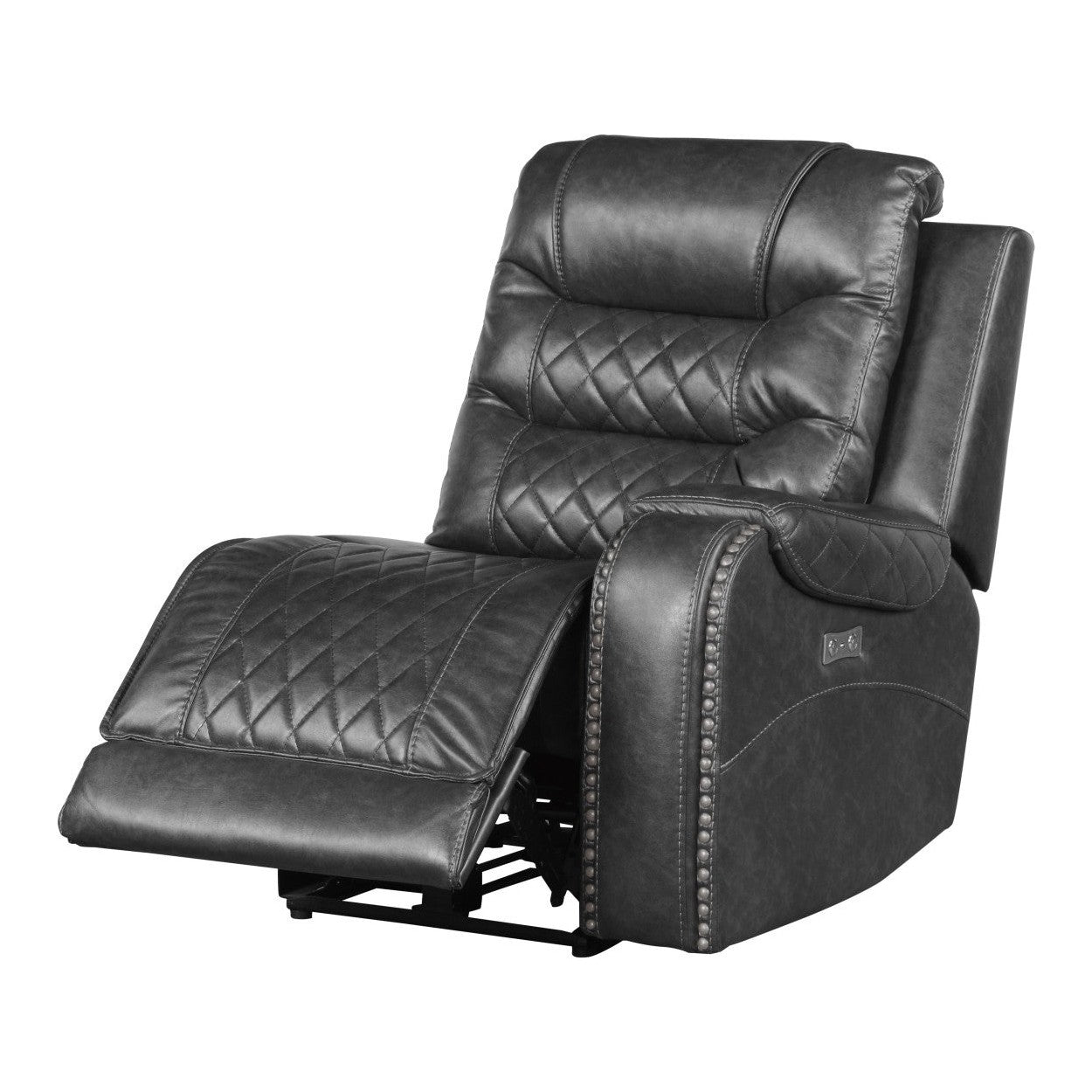 (6)6-Piece Modular Power Reclining Sectional 9405GY*6LRRR