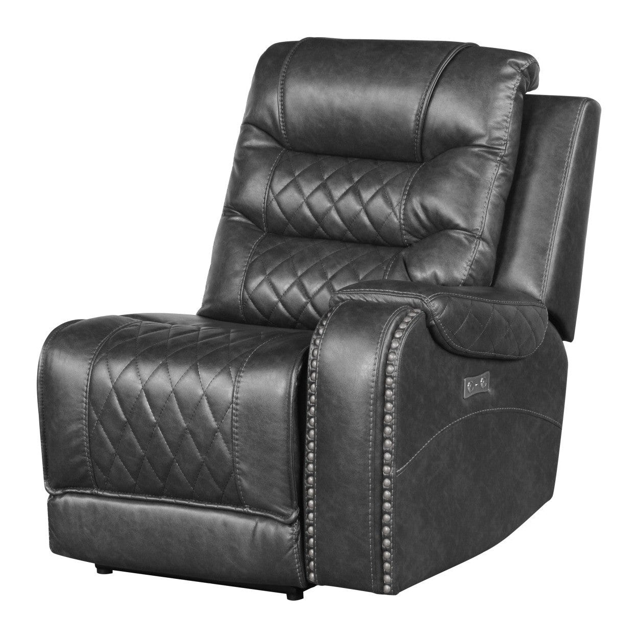 (6)6-Piece Modular Power Reclining Sectional 9405GY*6LRRR