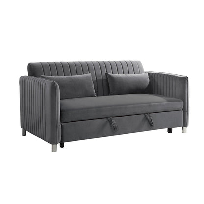 Sofa with Pull-out Bed and Click-Clack Back 9406BRG-3CL