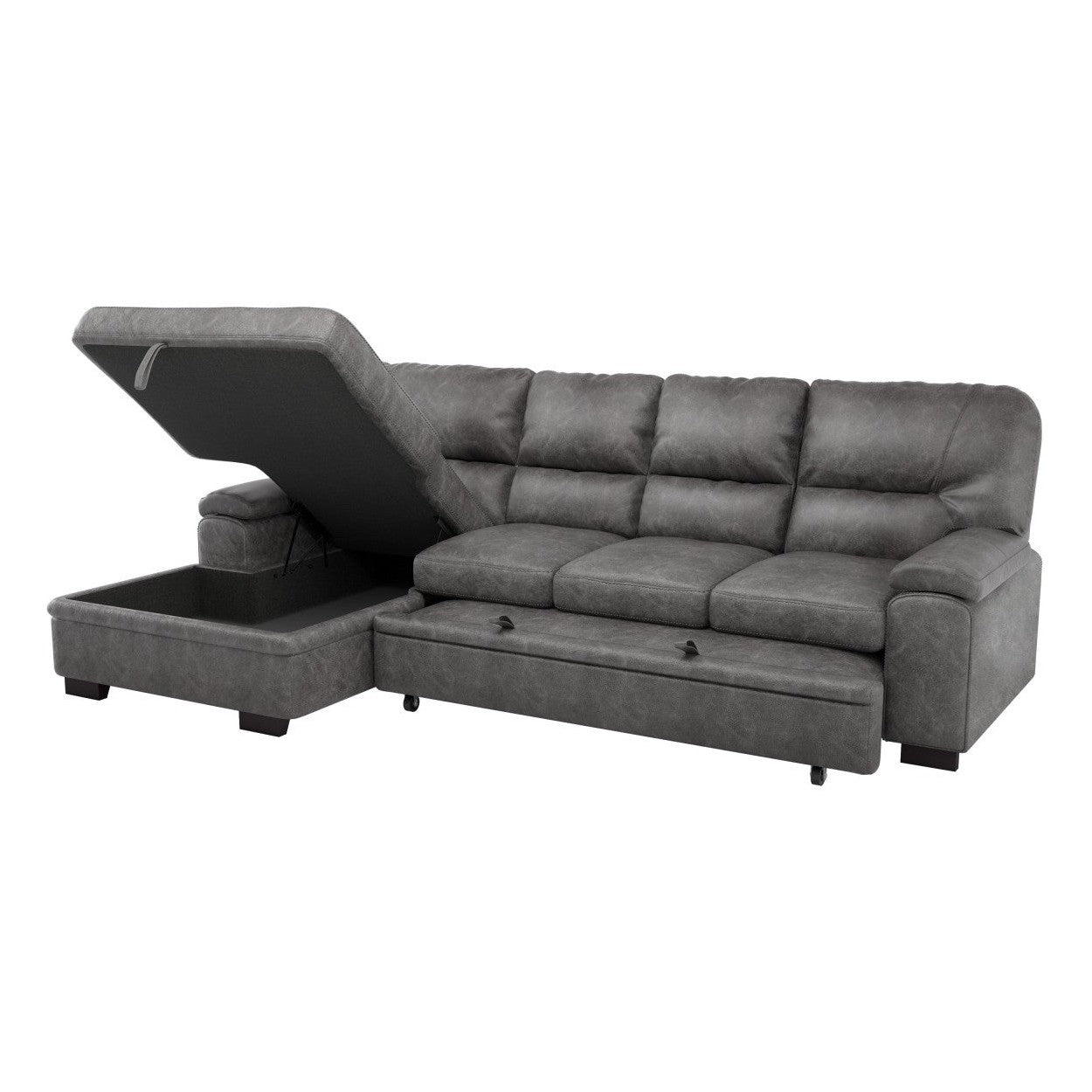 (2)2-Piece Sectional with Left Chaise 9407DG*2LC3R