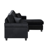 Reversible Sofa Chaise 9411BK-3SC